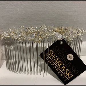 Swarovski Hair Clip Comb- New